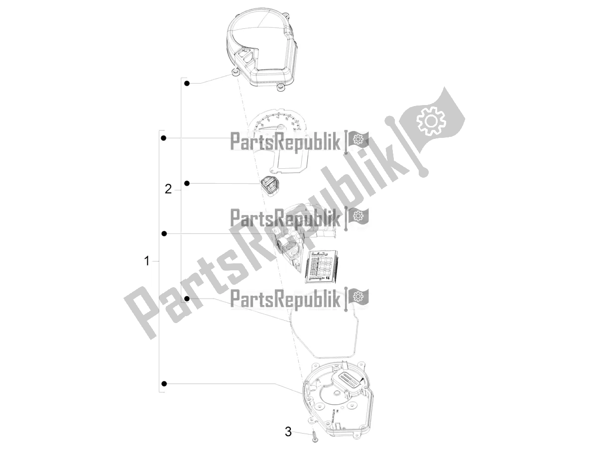 Todas las partes para Combinación De Medidor - Cruscotto de Piaggio NRG Power DD 0 2018