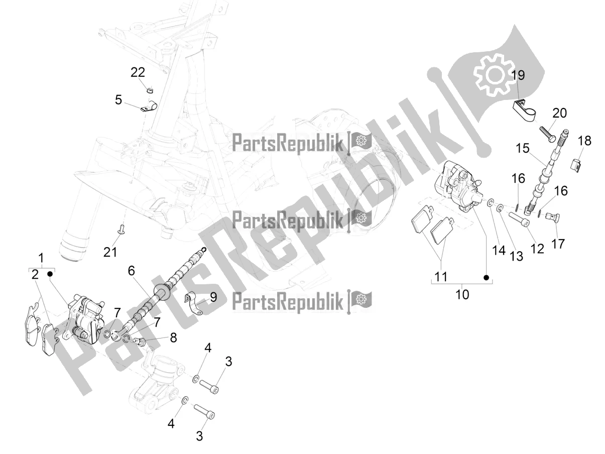 Toutes les pièces pour le Tuyaux De Freins - étriers du Piaggio NRG Power DD 0 2019