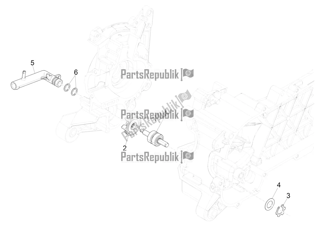 Toutes les pièces pour le Pompe De Refroidissement du Piaggio NRG Power DD 0 2019