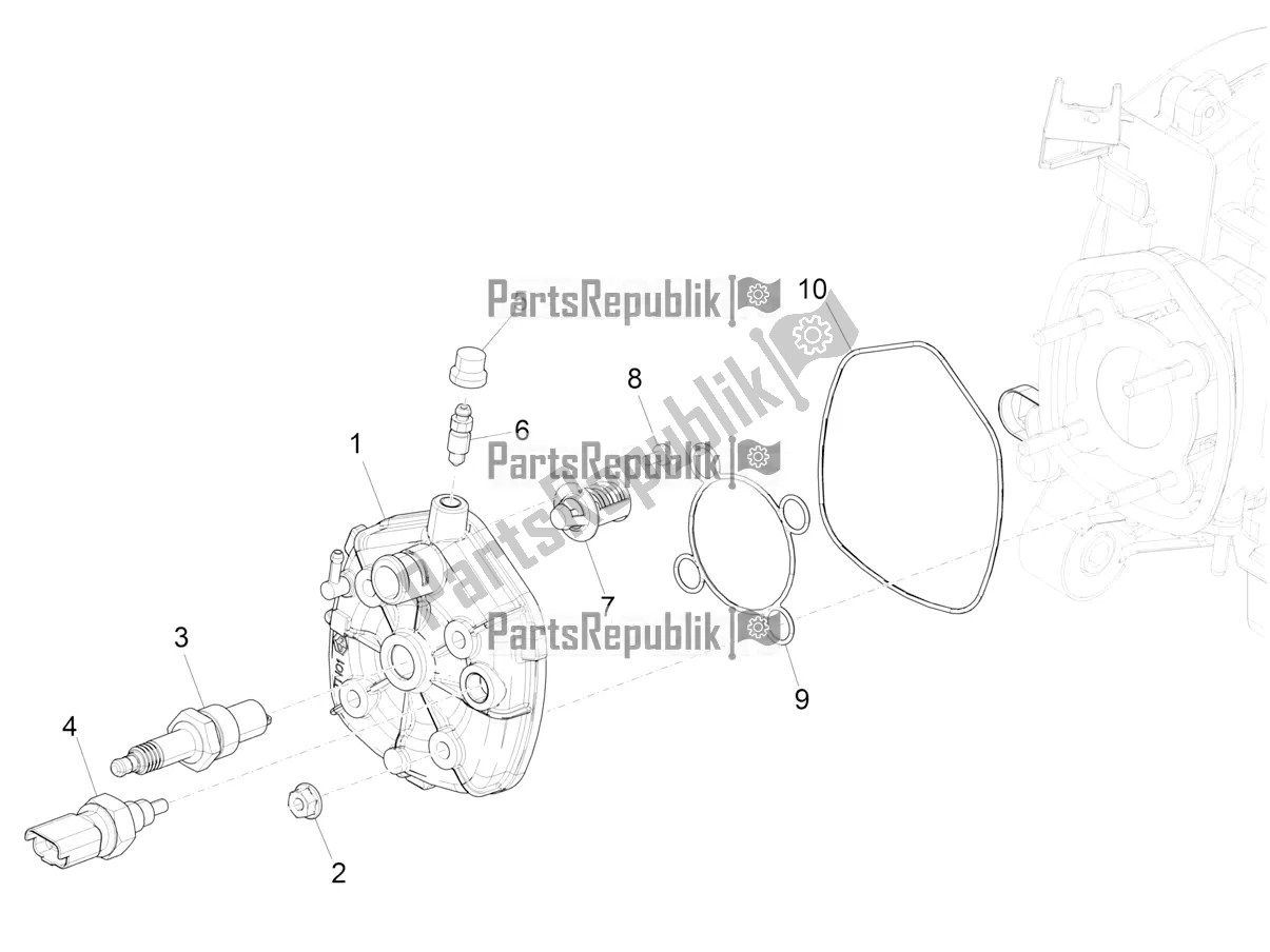 Toutes les pièces pour le Le Couvre-culasse du Piaggio NRG Power DD 0 2019