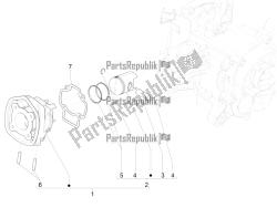 Cylinder-piston-wrist pin unit