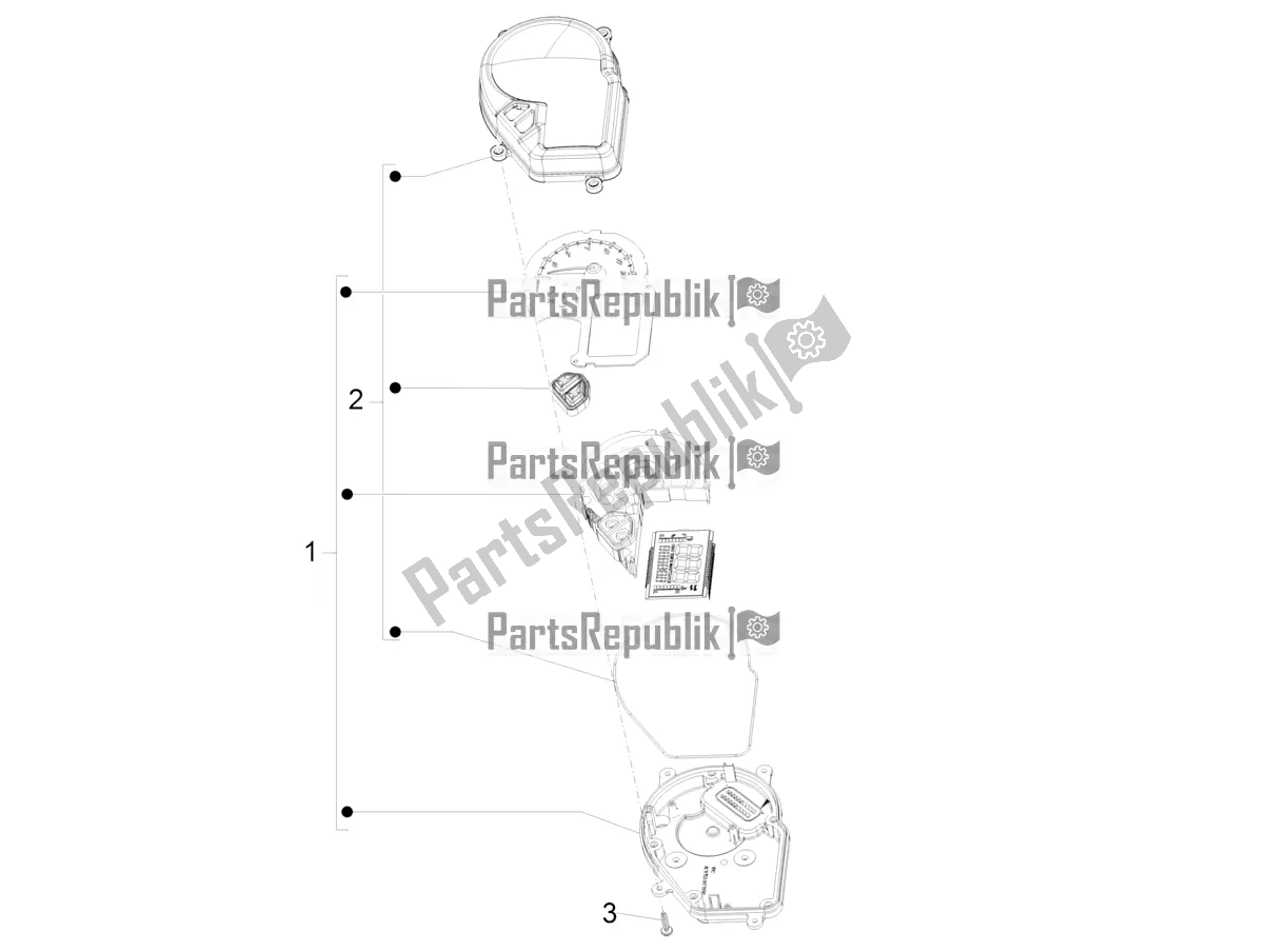 Toutes les pièces pour le Combinaison De Compteurs - Cruscotto du Piaggio NRG Power DD 0 2019
