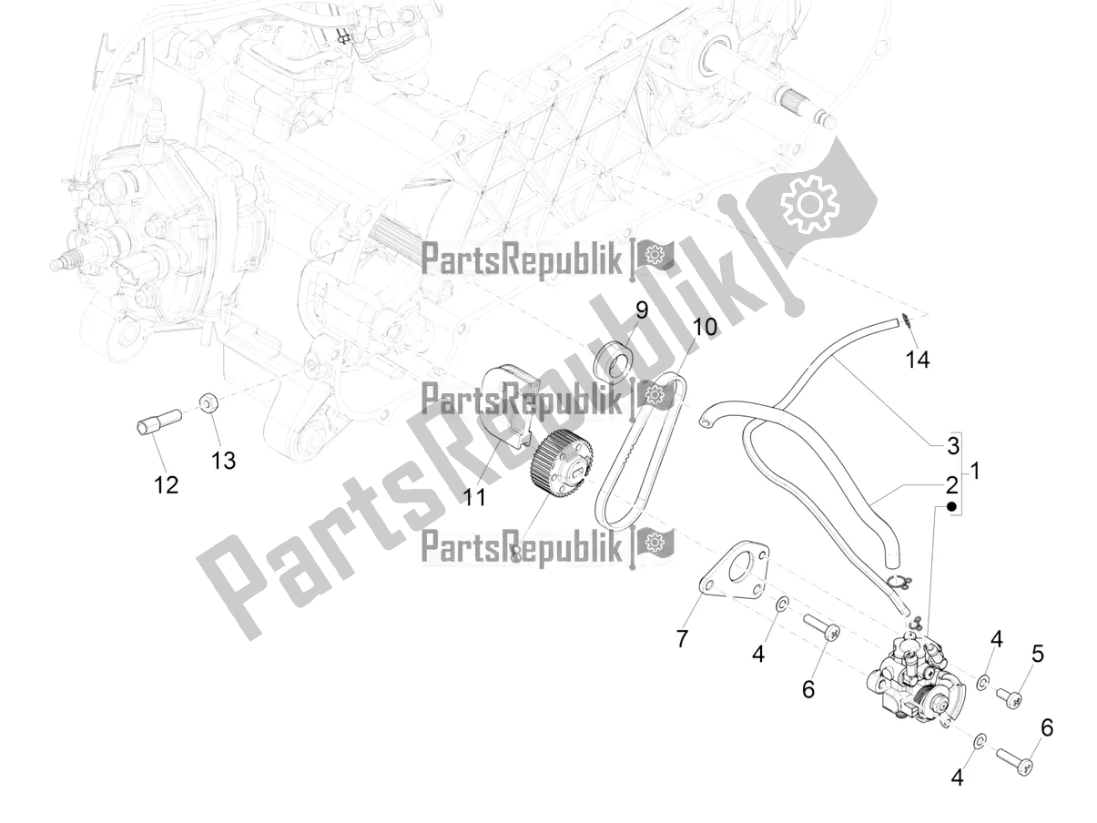 Toutes les pièces pour le La Pompe à Huile du Piaggio NRG Power DD 0 2019