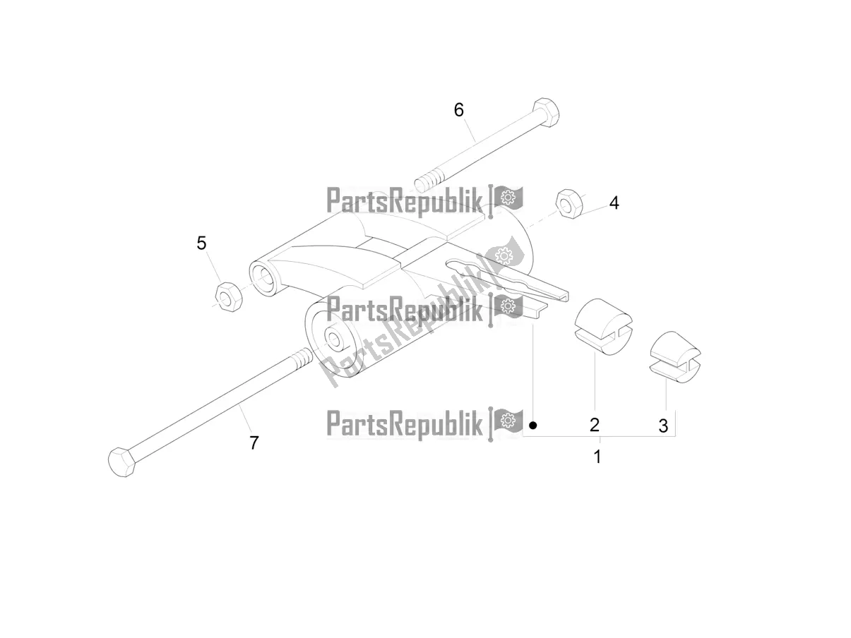 Todas las partes para Brazo Oscilante de Piaggio NRG Power DD 0 2019