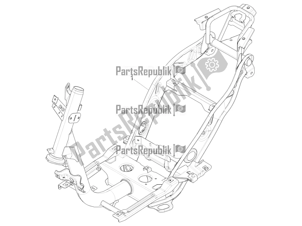 All parts for the Frame/bodywork of the Piaggio Piaggio 1 Moped 2021