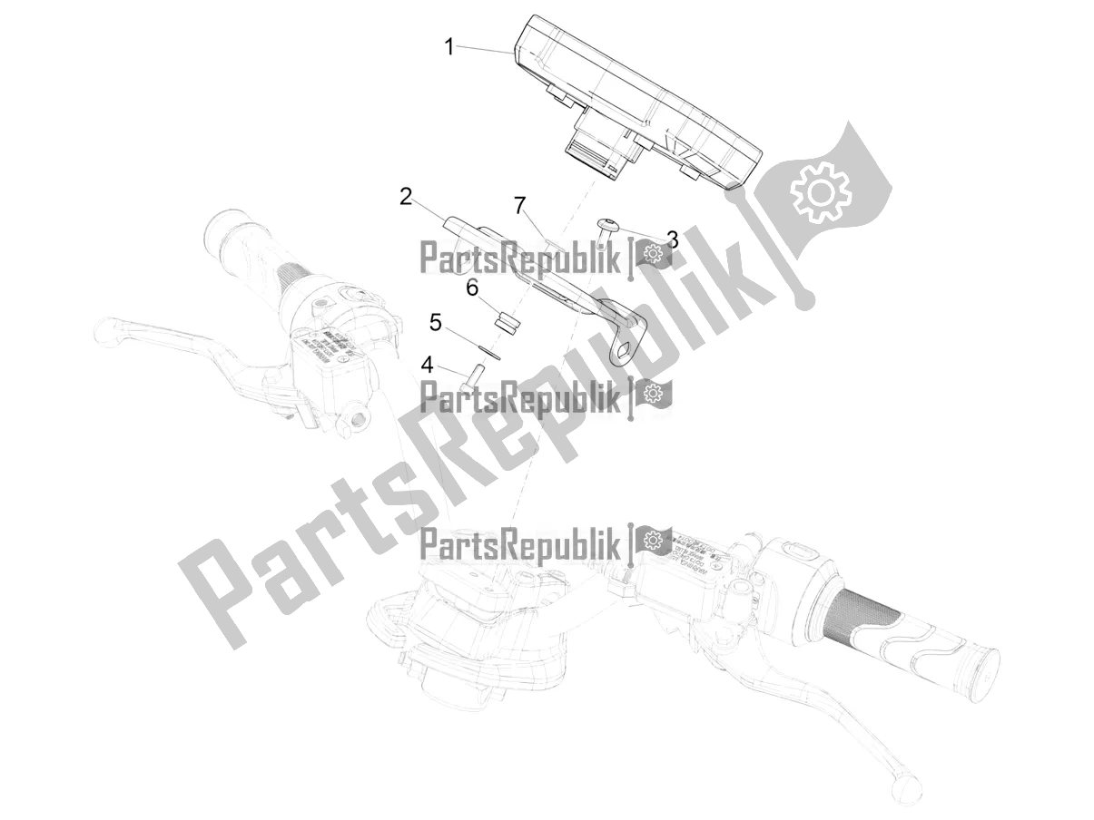 Wszystkie części do Kombinacja Mierników - Cruscotto Piaggio Piaggio 1 Moped 2021