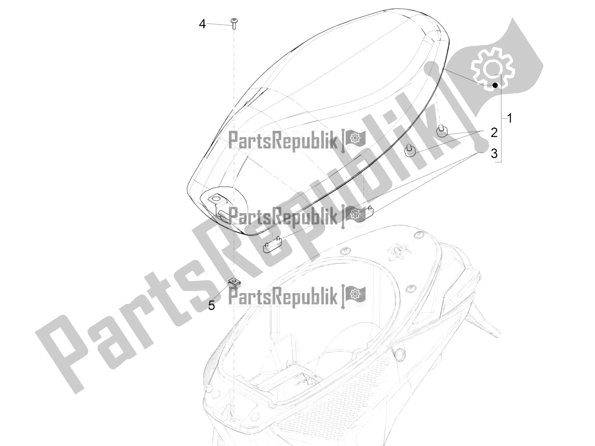 All parts for the Saddle/seats of the Piaggio Piaggio 1 Moped 2021