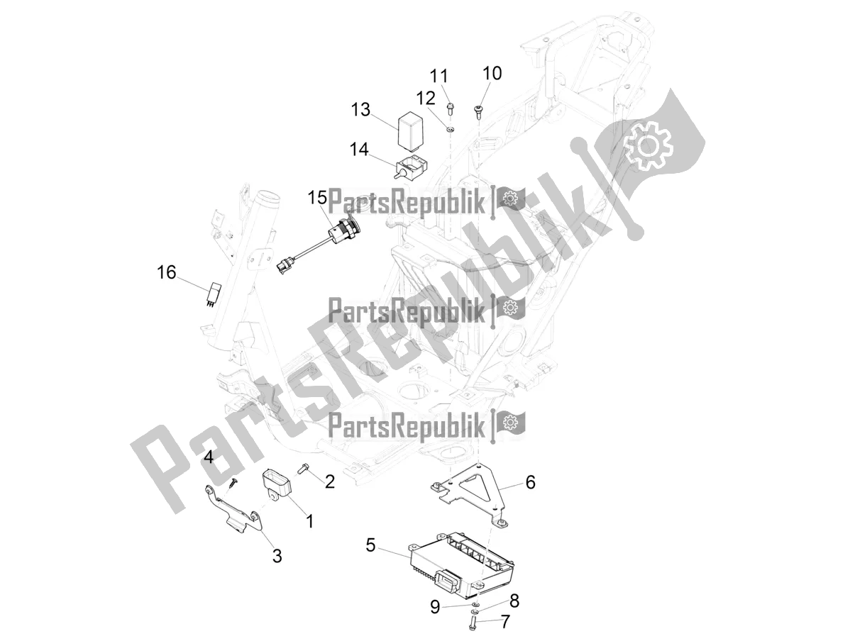 Alle onderdelen voor de Spanningsregelaars - Elektronische Regeleenheden (ecu) - H. T. Spoel van de Piaggio Piaggio 1 Moped 2021