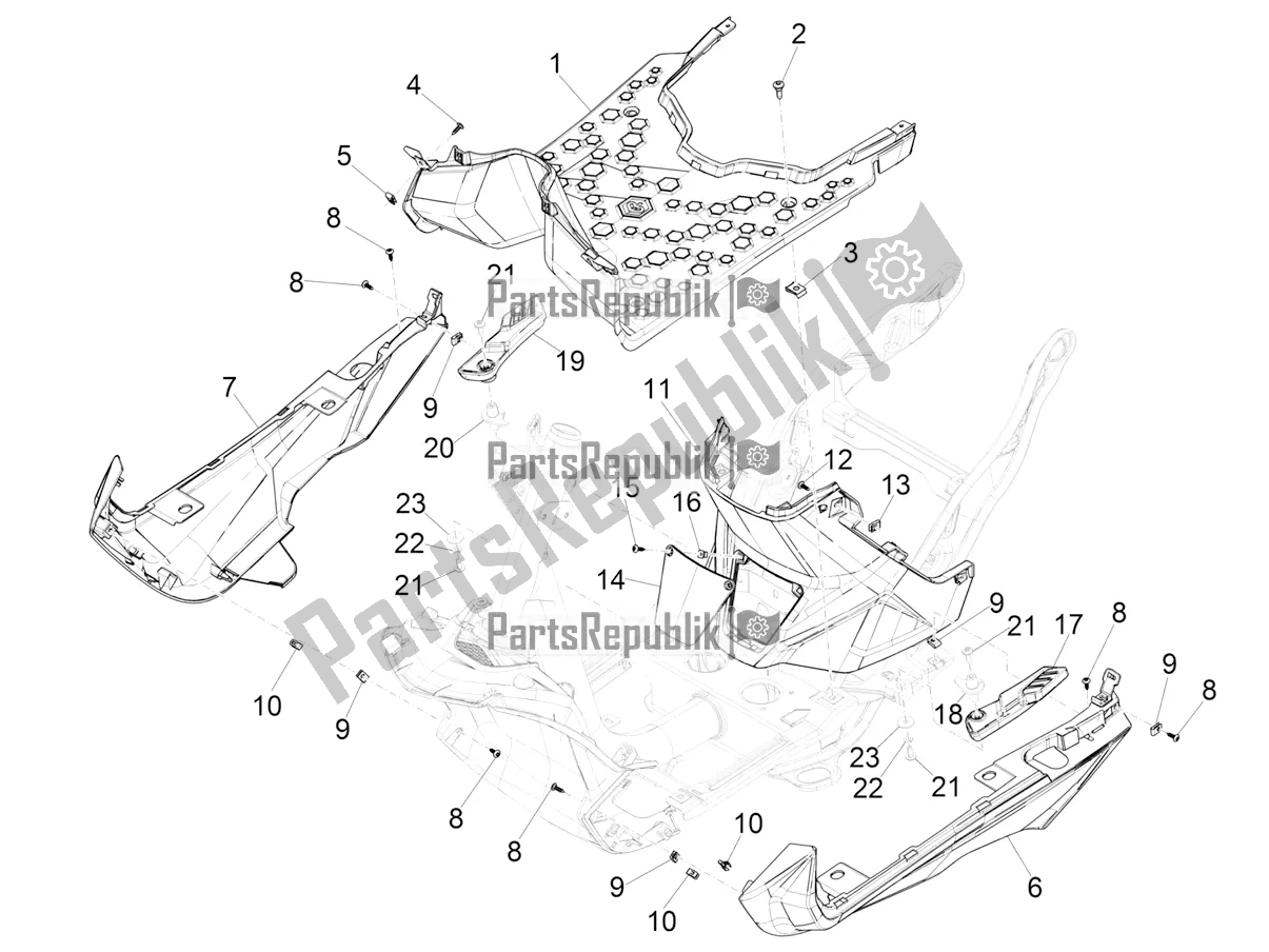 Wszystkie części do ? Rodkowa Os? Ona - Podnó? Ki Piaggio Piaggio 1 Moped 2022