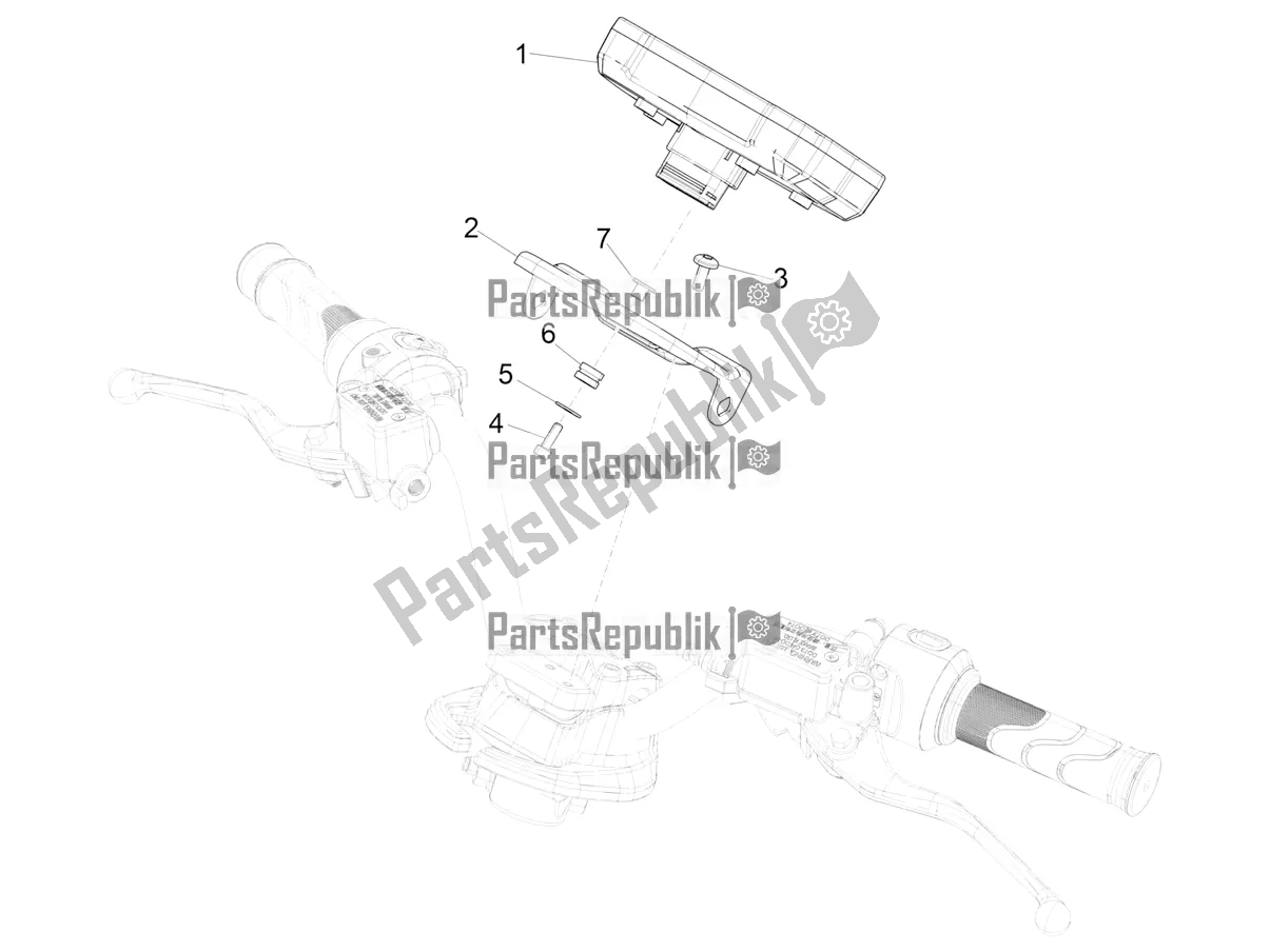 Wszystkie części do Kombinacja Mierników - Cruscotto Piaggio Piaggio 1 Moped 2022