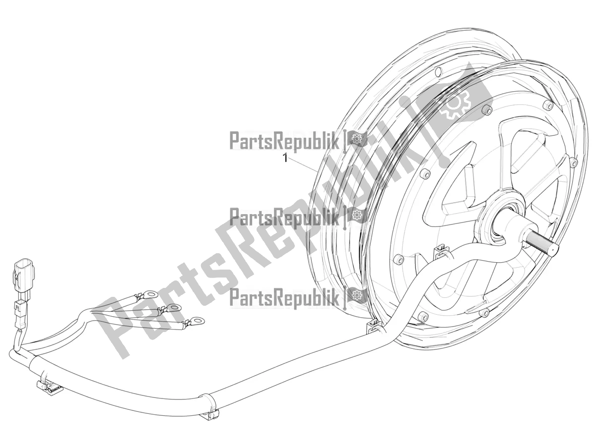 All parts for the Engine, Assembly of the Piaggio Piaggio 1 Motorcycle 2022