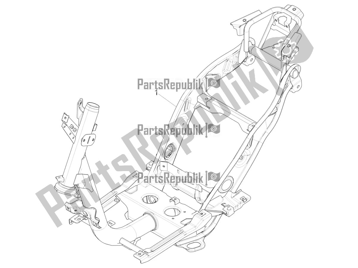 Alle onderdelen voor de Frame / Carrosserie van de Piaggio Piaggio 1 Motorcycle 2022