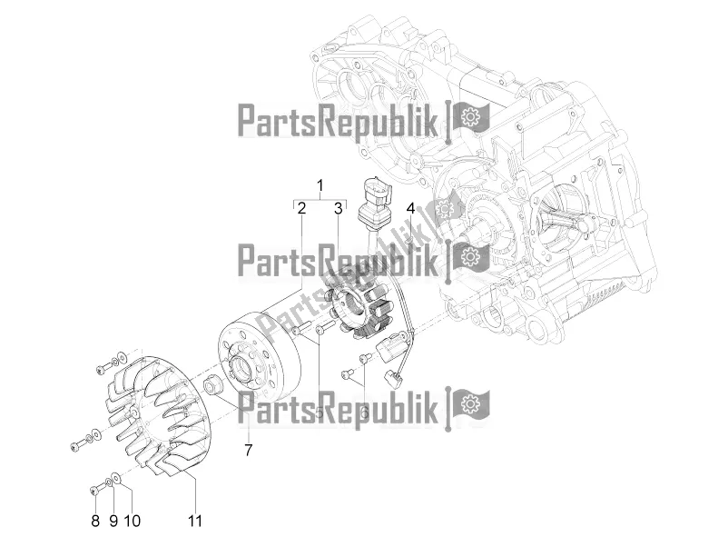 Toutes les pièces pour le Volant Magnéto du Piaggio Typhoon 125 4T 2V 2016