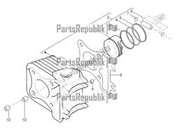 Cylinder-piston-wrist pin unit