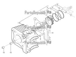 Cylinder-piston-wrist pin unit