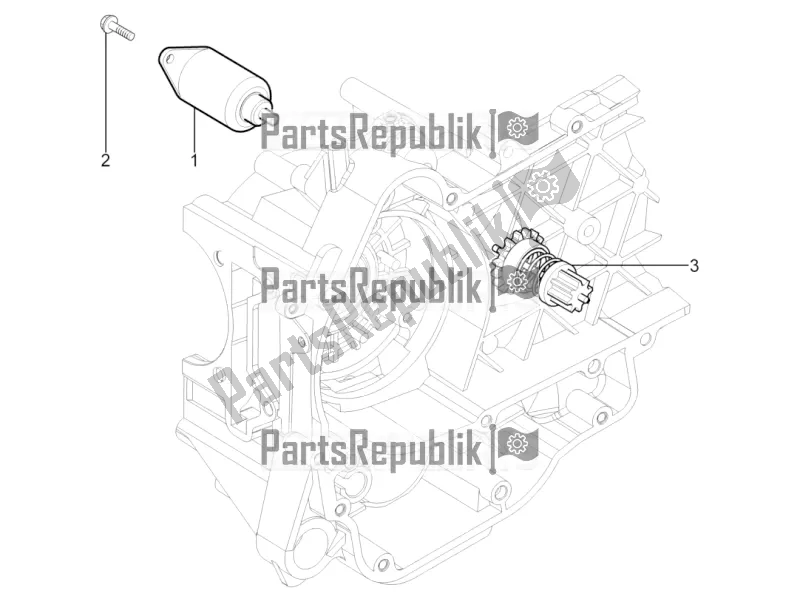 All parts for the Stater - Electric Starter of the Piaggio Typhoon 125 4T 2V 2019