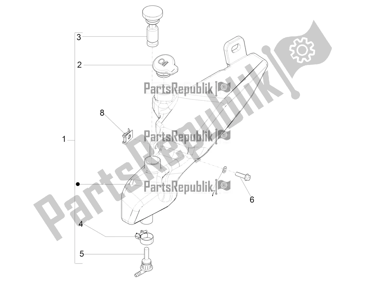 Alle onderdelen voor de Olie Tank van de Piaggio Typhoon 50 2T 2018