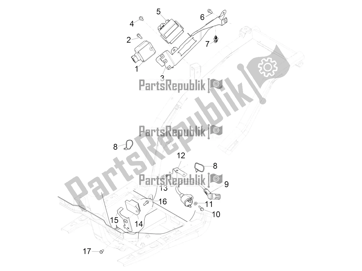 All parts for the Voltage Regulators - Electronic Control Units (ecu) - H. T. Coil of the Piaggio Typhoon 50 2T 2018
