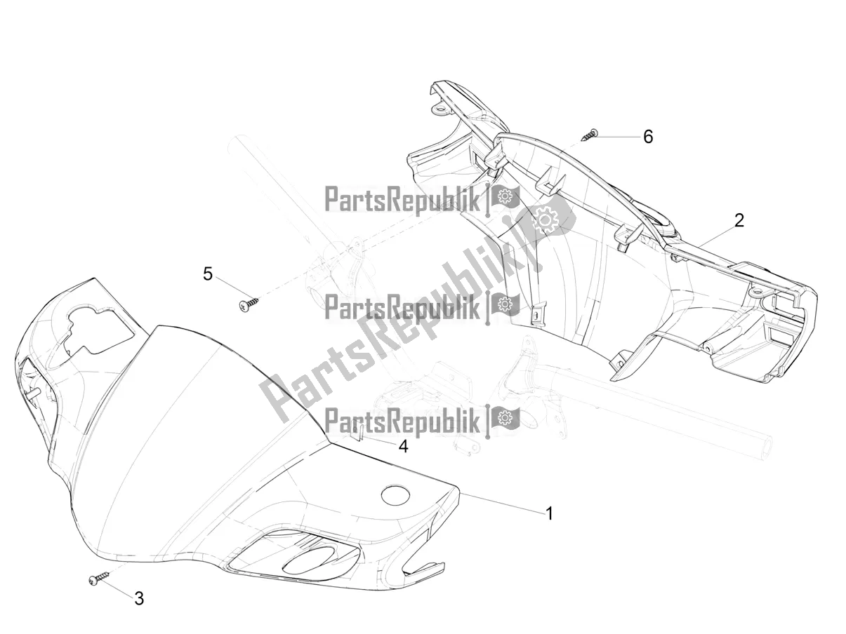 Toutes les pièces pour le Couvertures De Guidon du Piaggio Typhoon 50 2T 2019