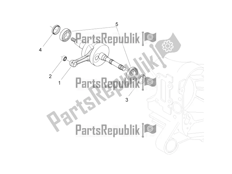 Tutte le parti per il Albero A Gomiti del Piaggio Typhoon 50 2T 2020