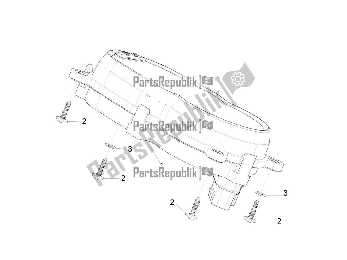 Tutte le parti per il Combinazione Metro - Cruscotto del Piaggio Typhoon 50 2T 2021