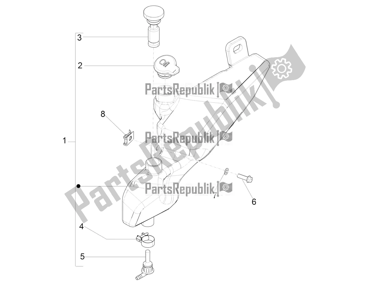 Tutte le parti per il Serbatoio Dell'olio del Piaggio Typhoon 50 2T 2021