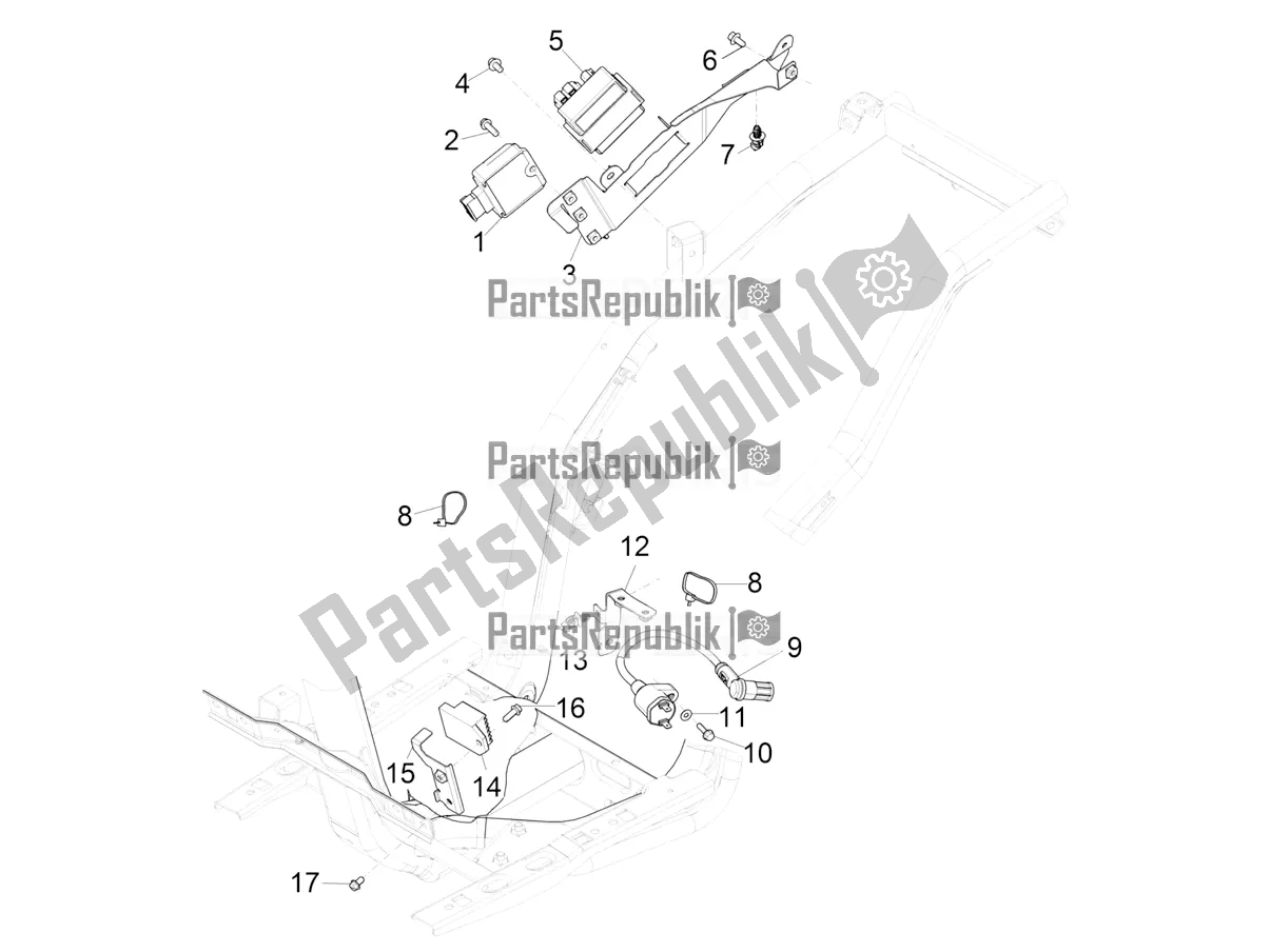 Toutes les pièces pour le Régulateurs De Tension - Unités De Commande électronique (ecu) - H. T. Bobine du Piaggio Typhoon 50 2T 2021