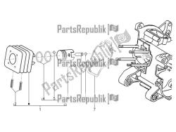 Cylinder-piston-wrist pin unit