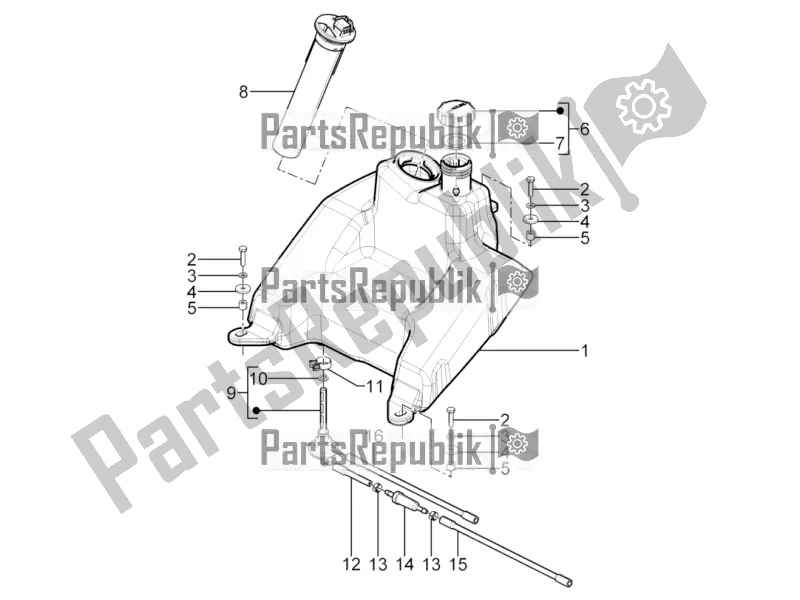 Wszystkie części do Zbiornik Paliwa Piaggio Typhoon 50 2T Lbmc 501 2016