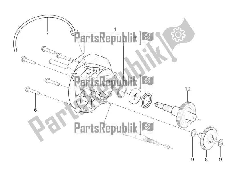 Wszystkie części do Jednostka Redukcyjna Piaggio Typhoon 50 2T Lbmc 501 2016