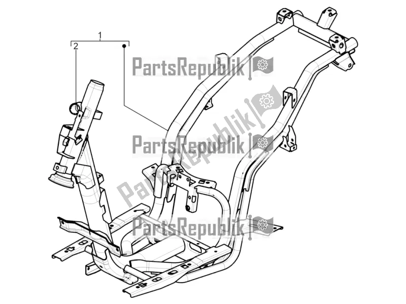 Tutte le parti per il Telaio / Carrozzeria del Piaggio Typhoon 50 2T Lbmc 501 2017