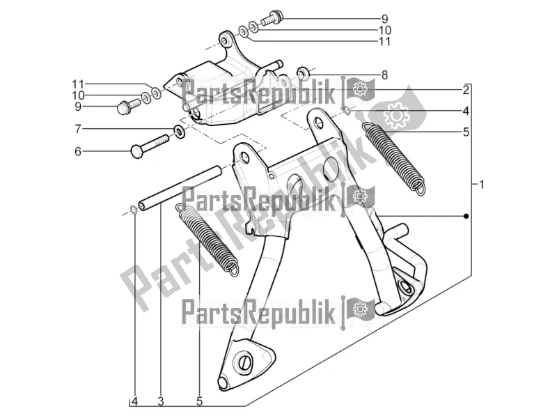 Toutes les pièces pour le Des Stands du Piaggio Typhoon 50 2T Lbmc 501 2017