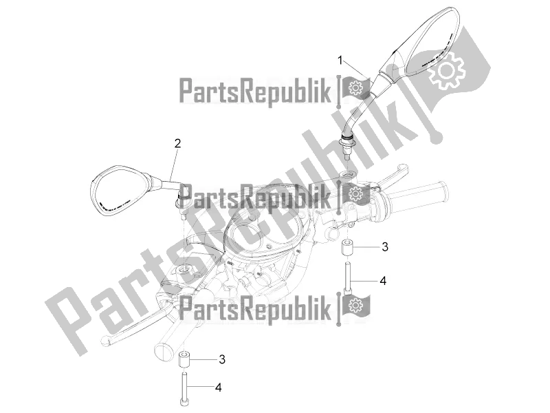 Toutes les pièces pour le Miroir (s) De Conduite du Piaggio Typhoon 50 4T 4V E2 USA, CA 2016