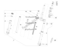 forcella / tubo sterzo - unità cuscinetto sterzo