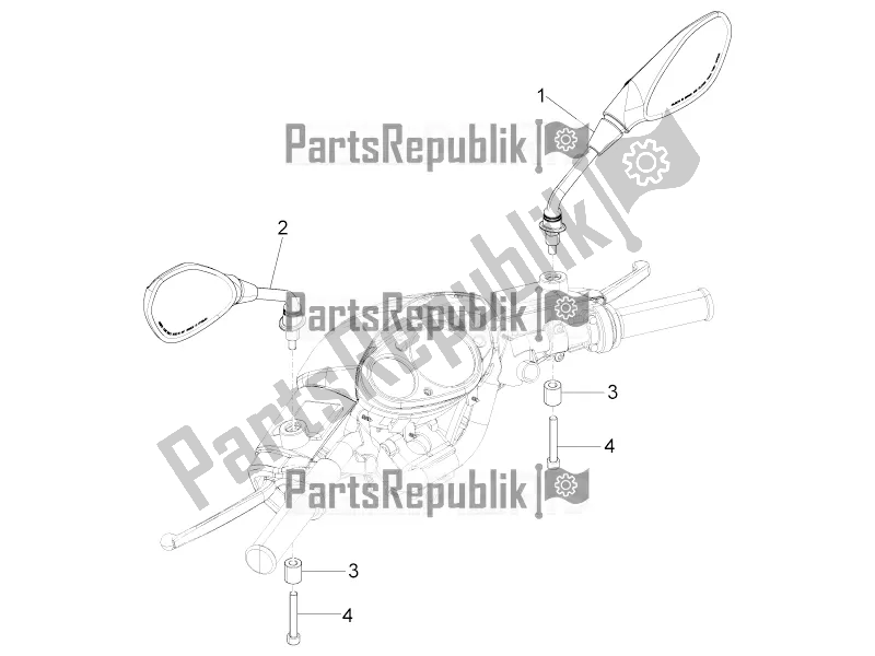 Toutes les pièces pour le Miroir (s) De Conduite du Piaggio Typhoon 50 4T 4V E2 USA, CA 2017