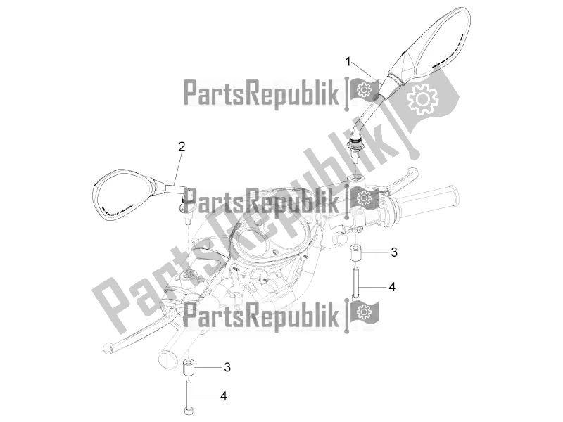 Toutes les pièces pour le Miroir (s) De Conduite du Piaggio Typhoon 50 4T 4V E2 USA, CA 2018