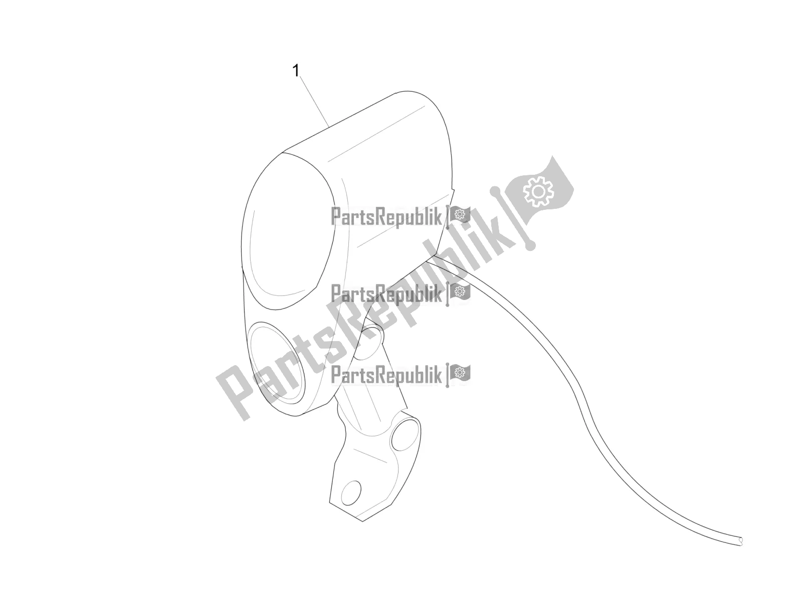 All parts for the Front Headlamps of the Piaggio Wi-bike Enel 0 2016