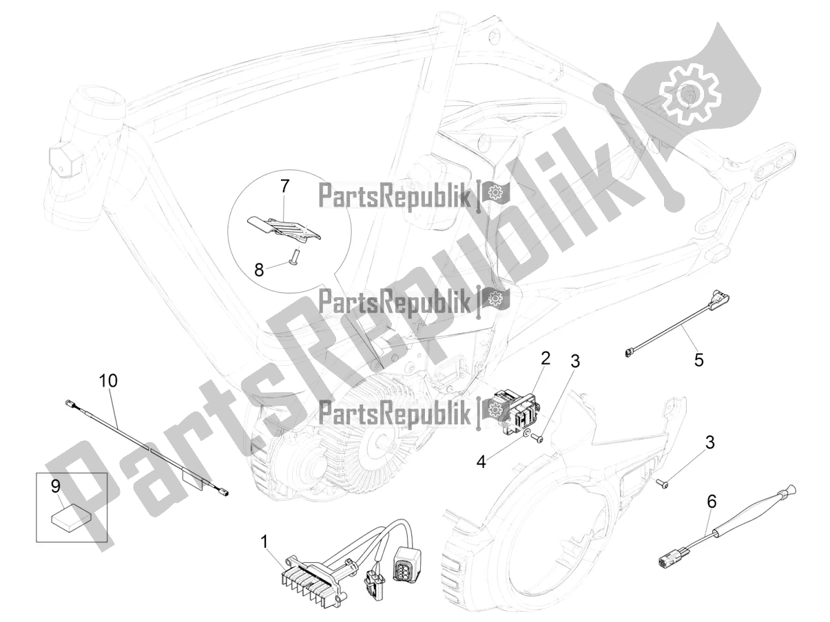 Wszystkie części do G?ówna Wi? Zka Przewodów Piaggio Wi-bike Enel 0 2016