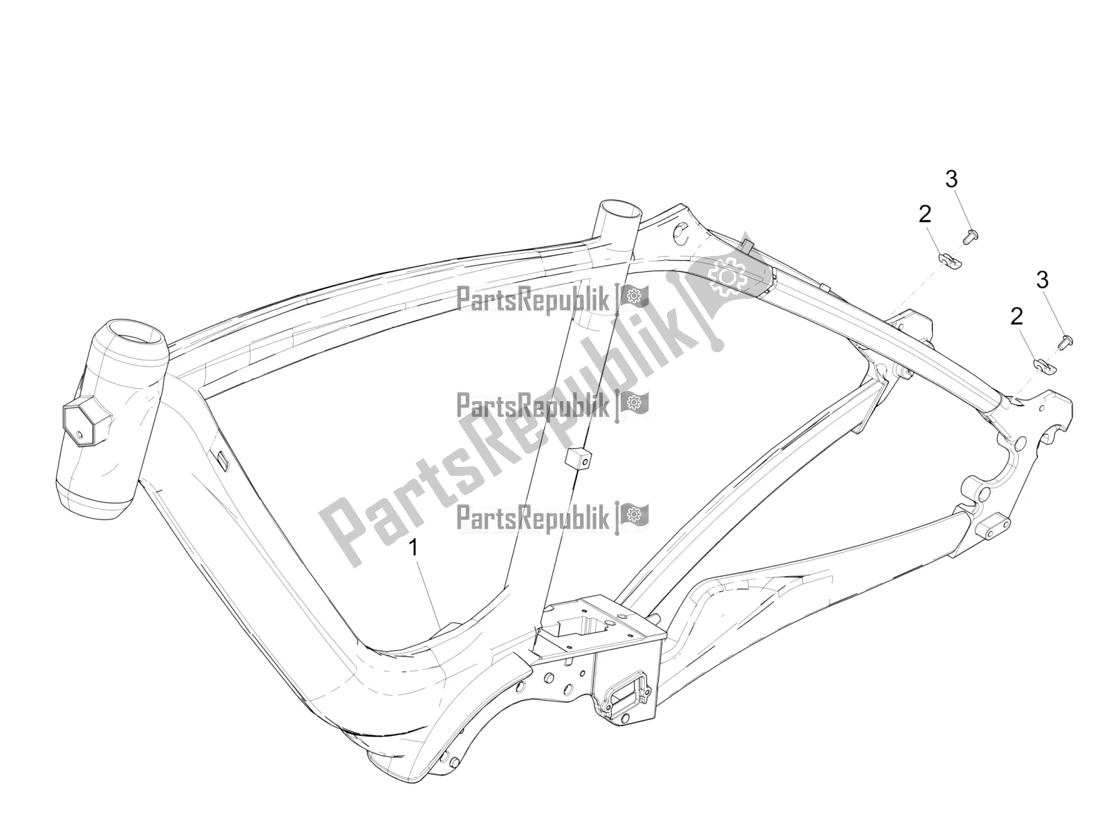 All parts for the Frame/bodywork of the Piaggio Wi-bike MAS Deore Active 0 2017