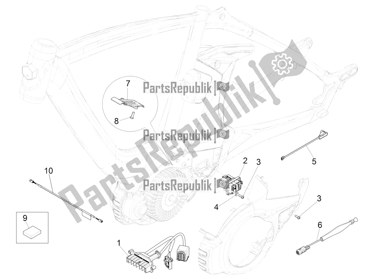 Tutte le parti per il Cablaggio Principale del Piaggio Wi-bike MAS Deore Active 0 2017