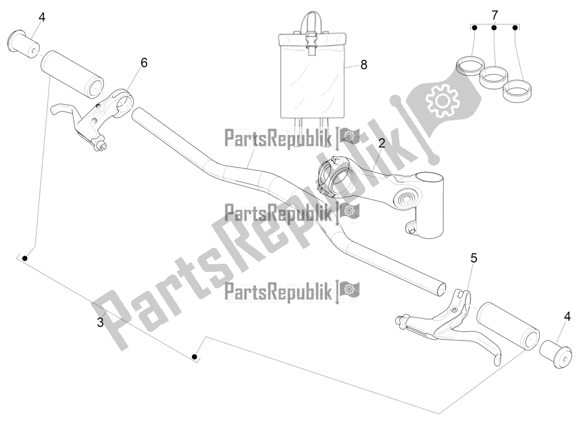 Toutes les pièces pour le Guidon - Master Cil. Du Piaggio Wi-bike MAS Deore Active 0 2018