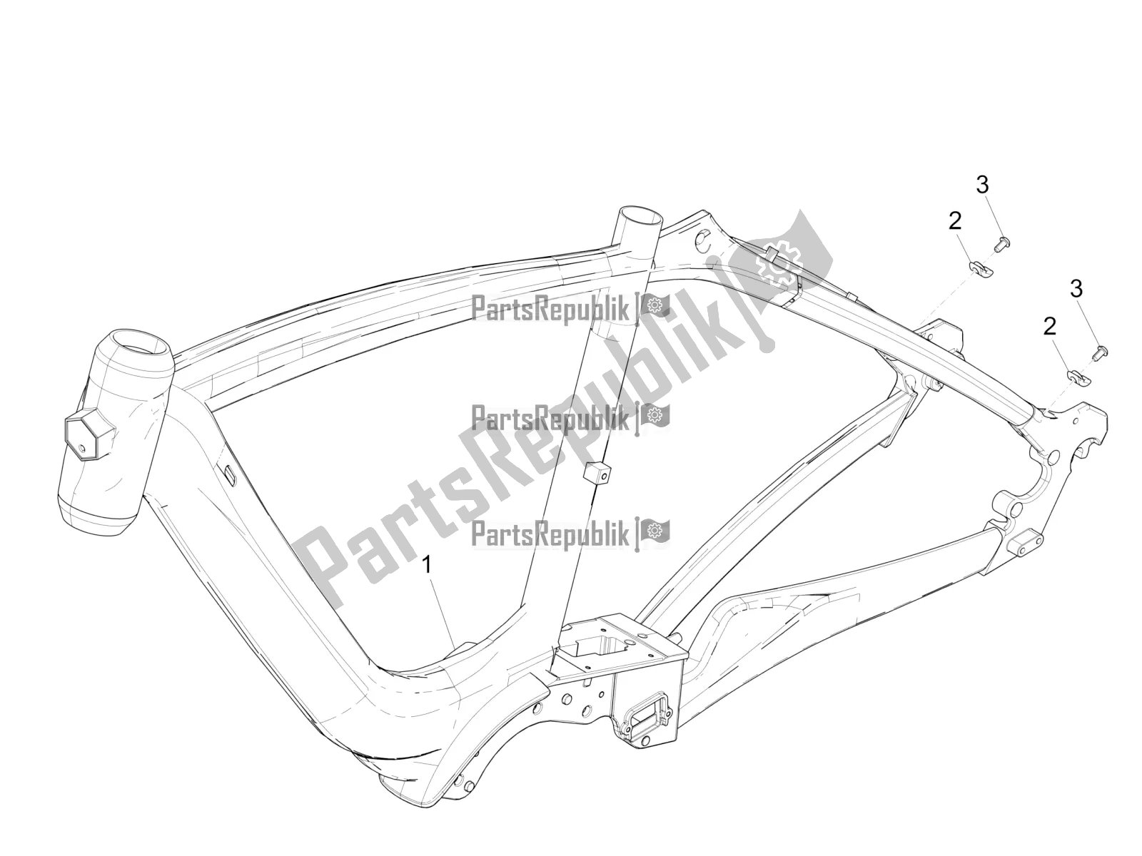 All parts for the Frame/bodywork of the Piaggio Wi-bike MAS Mech Active-Hsync Active+ 0 2016