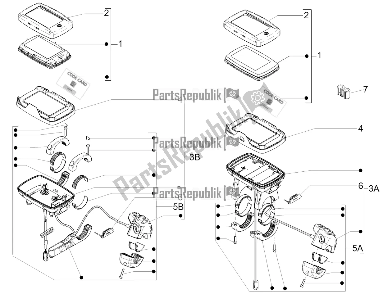 Tutte le parti per il Meter Combination del Piaggio Wi-bike MAS Mech Active-Hsync Active+ 0 2016