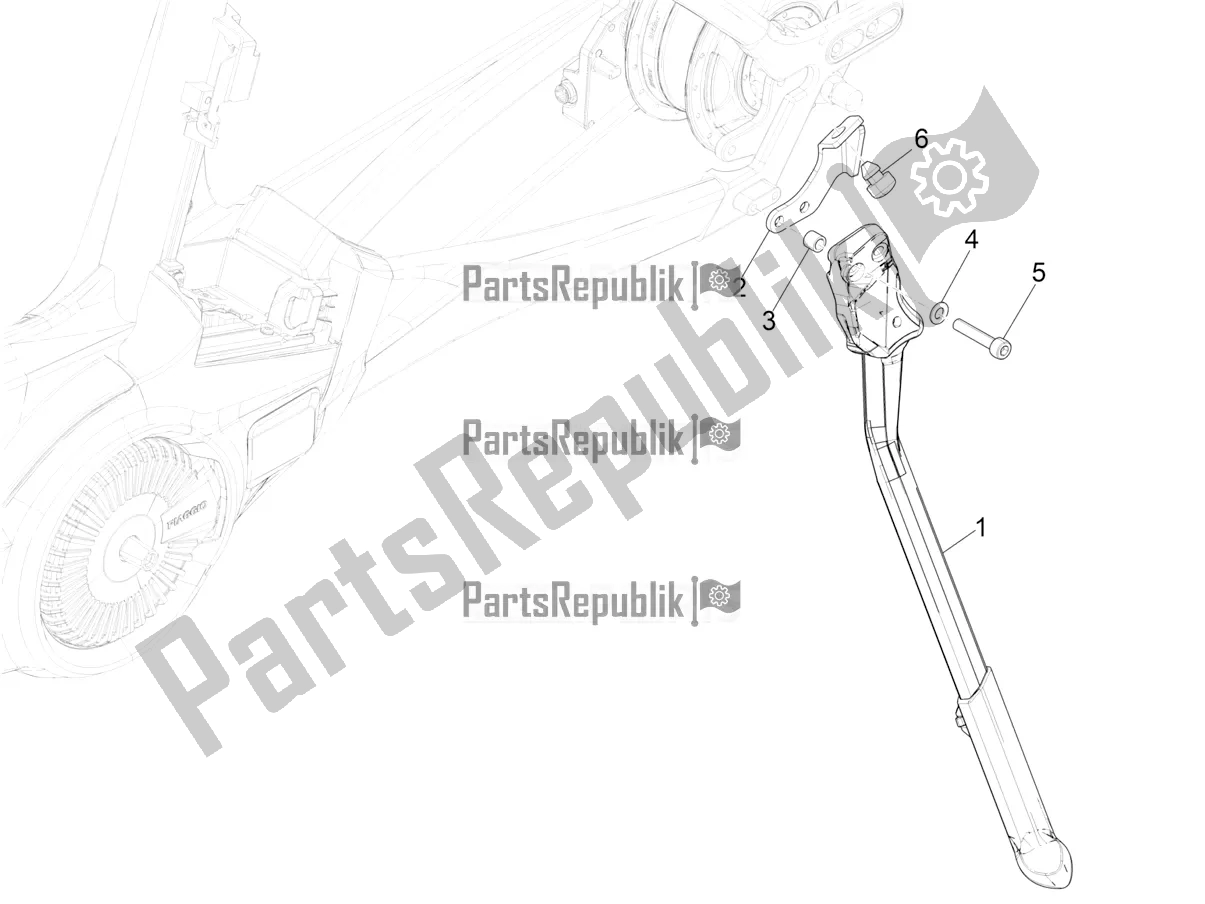 Toutes les pièces pour le Des Stands du Piaggio Wi-bike MAS Mech Active-Hsync Active+ 0 2016
