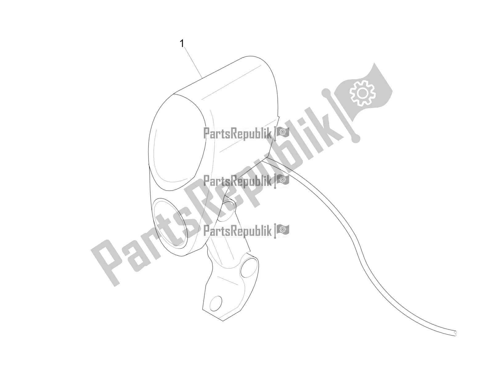All parts for the Front Headlamps of the Piaggio Wi-bike MAS Mech Active-Hsync Active+ 0 2017