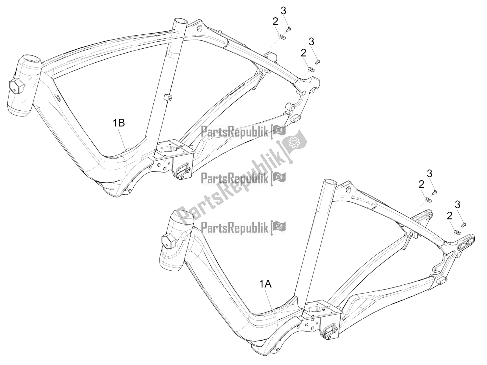 Alle onderdelen voor de Frame / Carrosserie van de Piaggio Wi-bike UNI Mech Comfort 0 2017