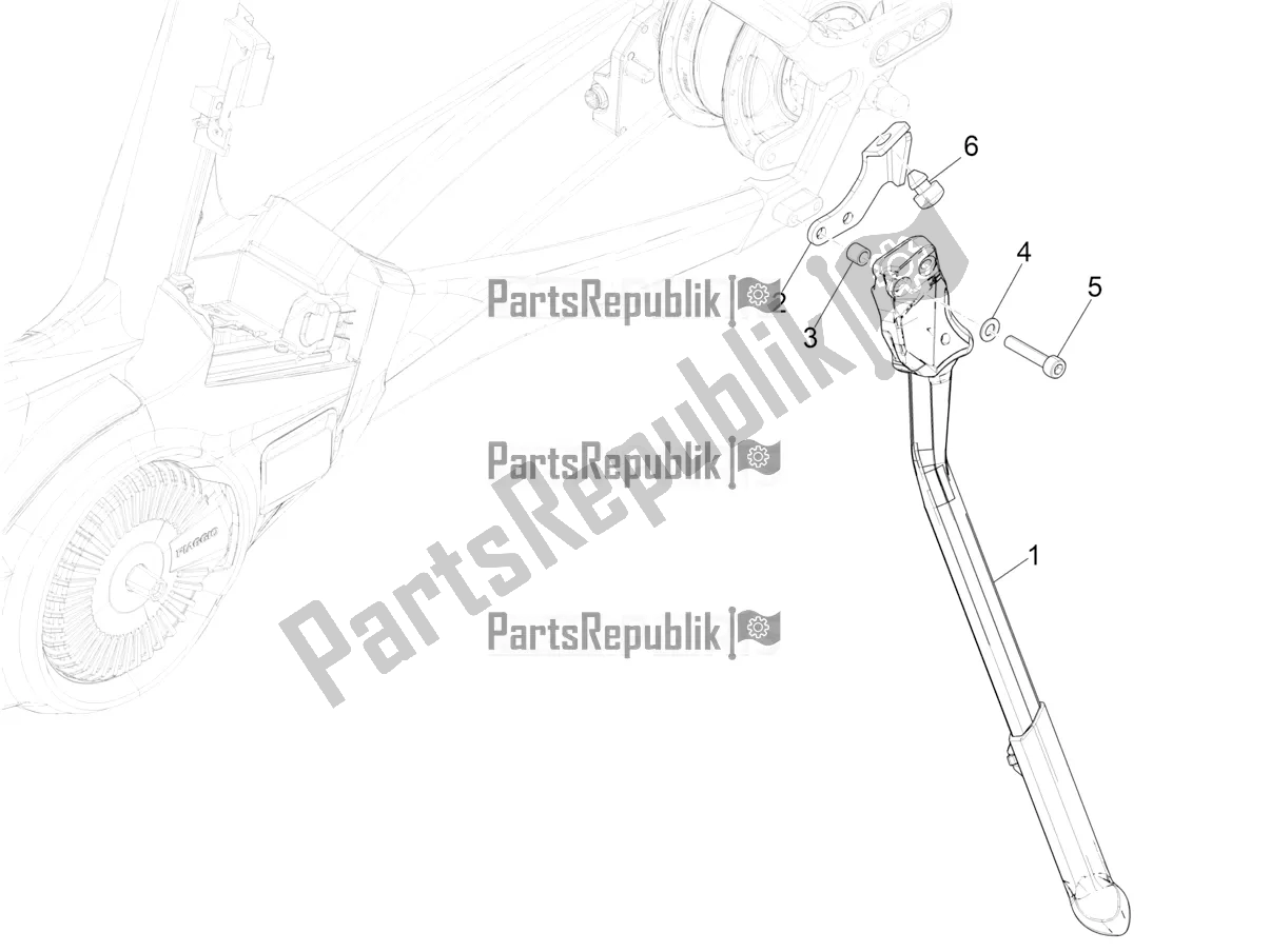 Tutte le parti per il Stand / S del Piaggio Wi-bike UNI Mech Comfort 0 2017