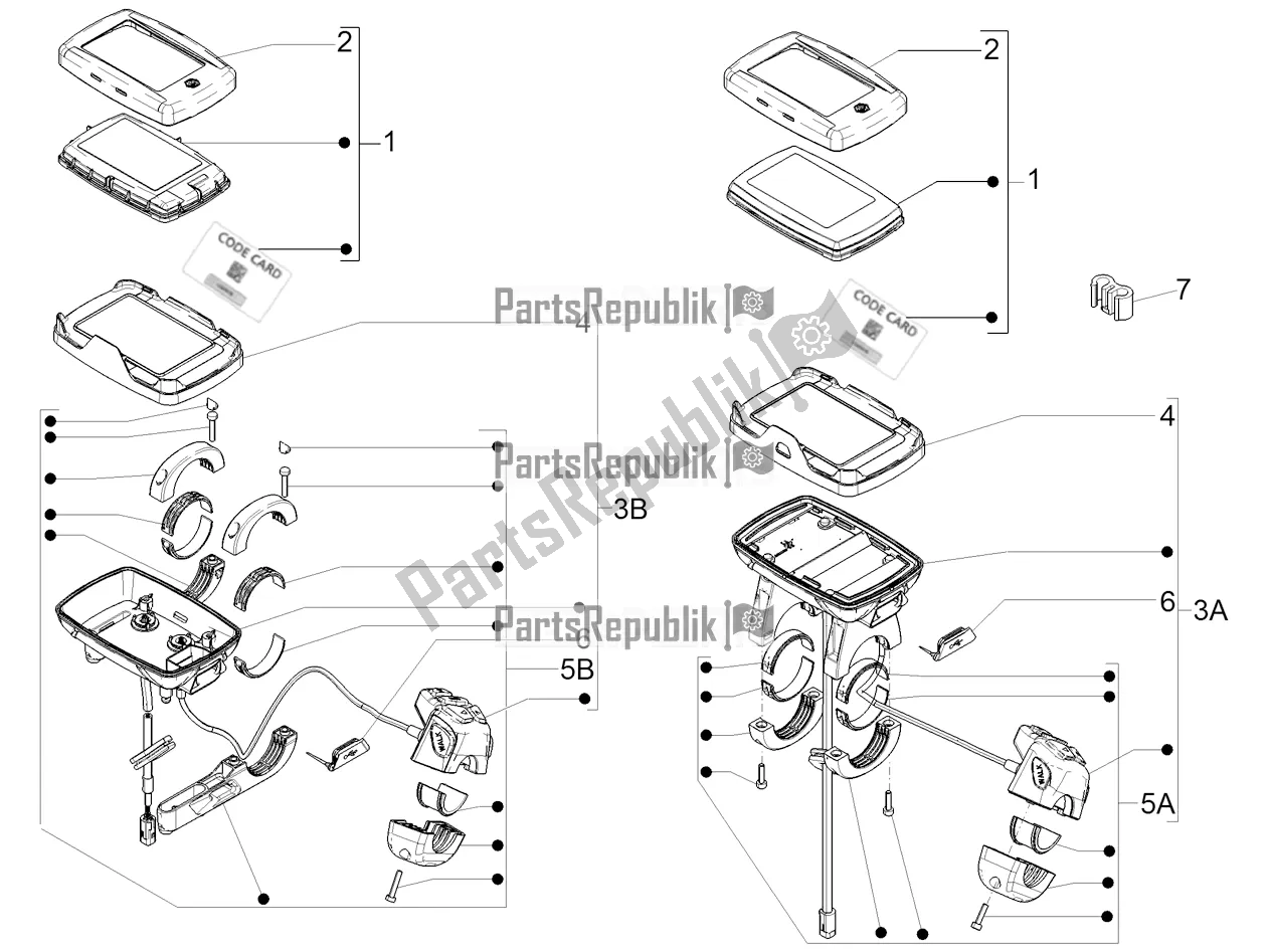All parts for the Meter Combination of the Piaggio Wi-bike UNI Mech Comfort 0 2018