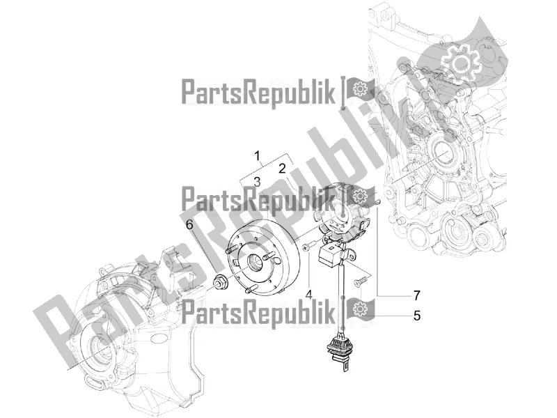 Toutes les pièces pour le Volant Magnéto du Piaggio X EVO 125 2016