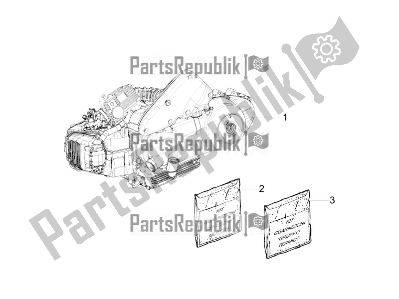 Toutes les pièces pour le Moteur, Assemblage du Piaggio X EVO 125 UK 2016